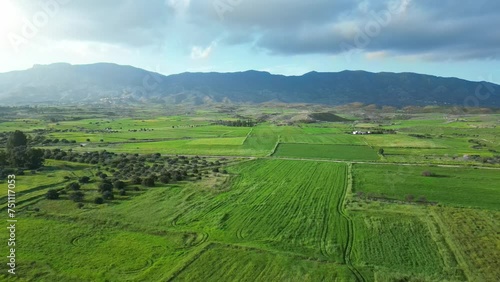  Landscape. Meadows and plains of Cyprus.