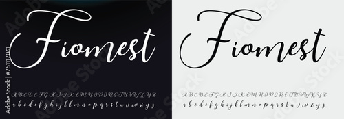 Hand drawn typeface. Handwritten script alphabet isolated on white background. Handmade alphabet for your designs logo, posters, invitations, cards, etc.