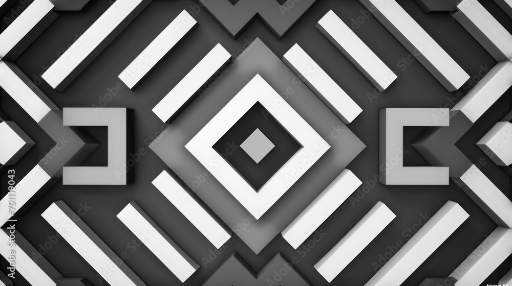 Seamless weave pattern geometric background.Generative AI Seamless weave pattern geometric background.Generative AI