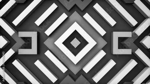 Seamless weave pattern geometric background.Generative AI