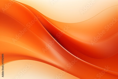 Playful and Uplifting Abstract Background Featuring Vibrant Orange Curves in a Dynamic Display, Generative AI