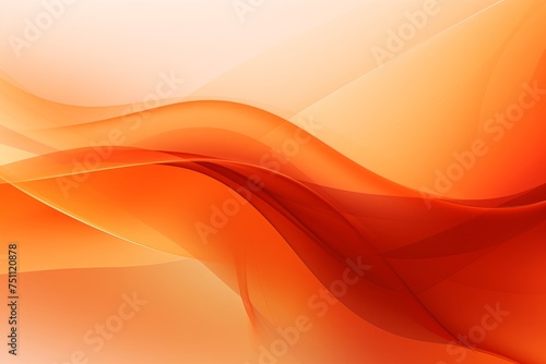 Playful and Uplifting Abstract Background Featuring Vibrant Orange Curves in a Dynamic Display, Generative AI