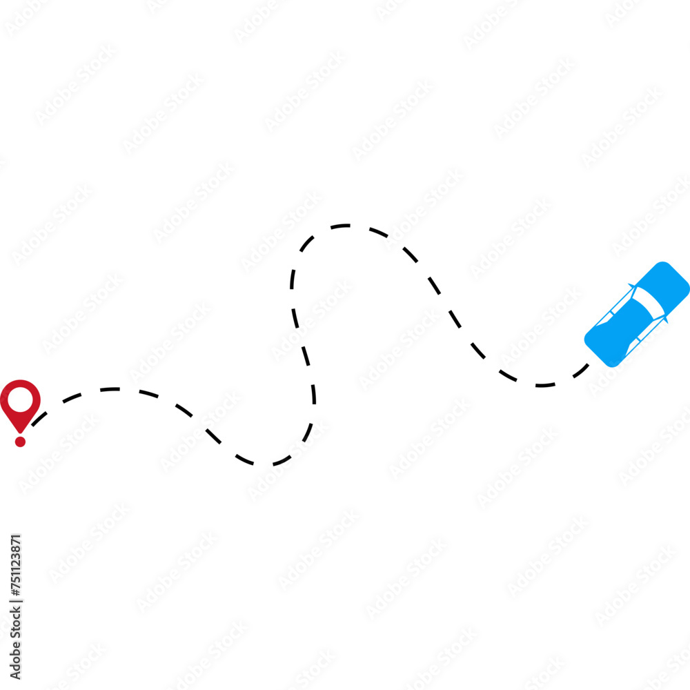 Car Travel Route Car Travel Route