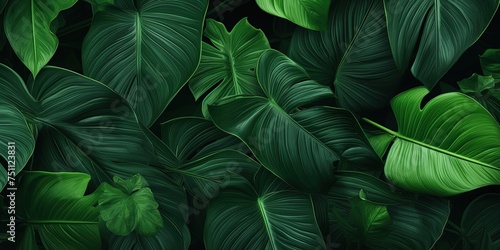 Wallpaper Mural Tropical Leaves Background Torontodigital.ca