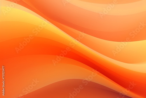 Abstract Orange Waves Interweaving to Form a Visually Striking and Harmonious Background, Generative AI