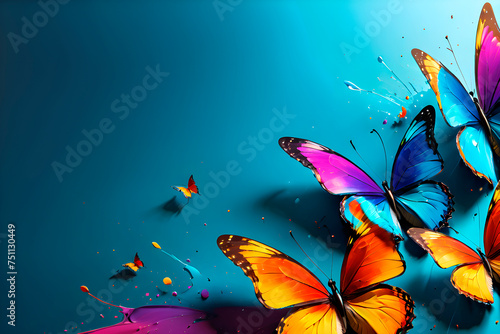 Colorful butterflies  wallpaper