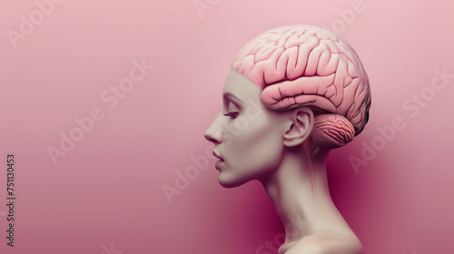 Woman with a brain