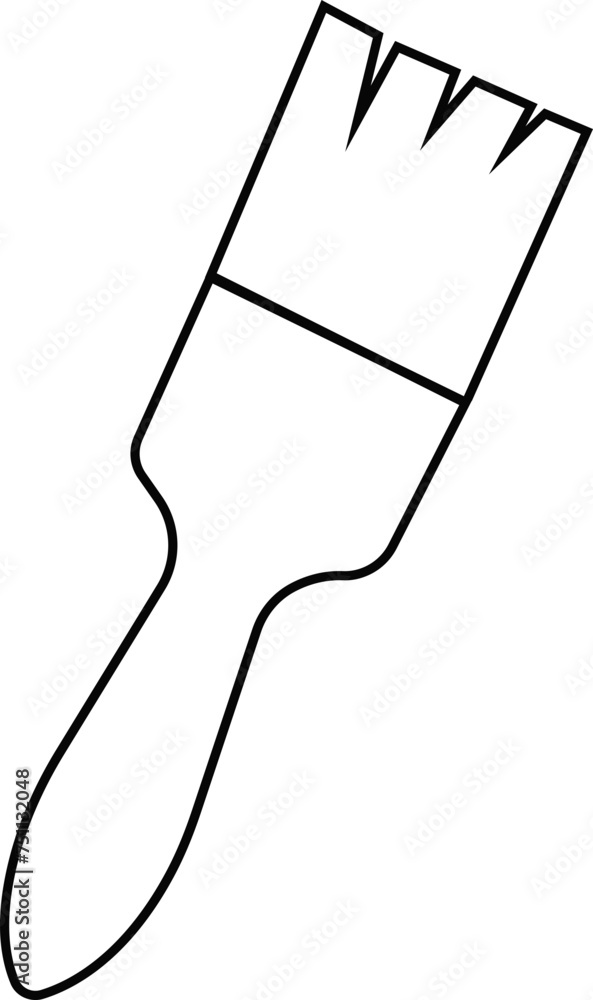 Paint brush icon vector in Line style editable stock, solid logo illustration pictogram on transparent background. Artist work tool, painting icon or art symbol. Painter instrument business concept. Paint brush icon vector in Line style editable stock, solid logo illustration pictogram on transparent background. Artist work tool, painting icon or art symbol. Painter instrument business concept.