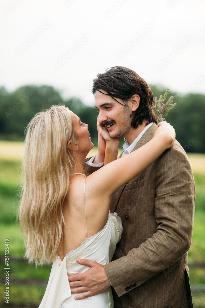 Love Couple on Their Wedding Day Love Couple on Their Wedding Day