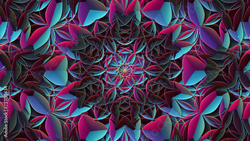 Abstract geometric mandala. photo