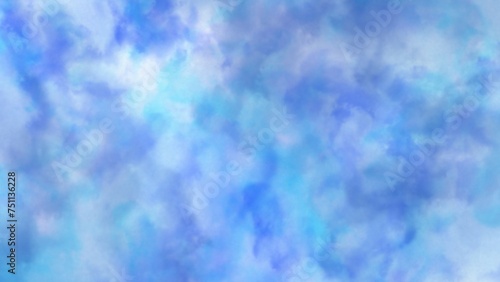 seamless abstract illustration of white and blue clouds in the blue sky
