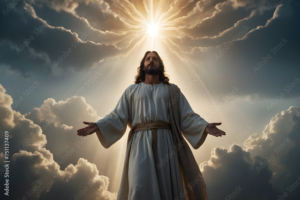 Resurrection of Jesus and rises to heaven