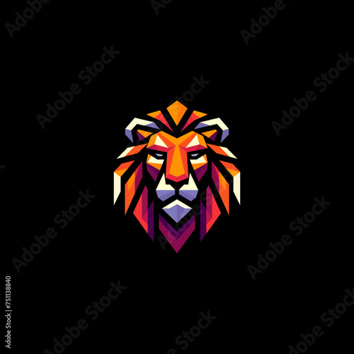 modern and unique lion logo