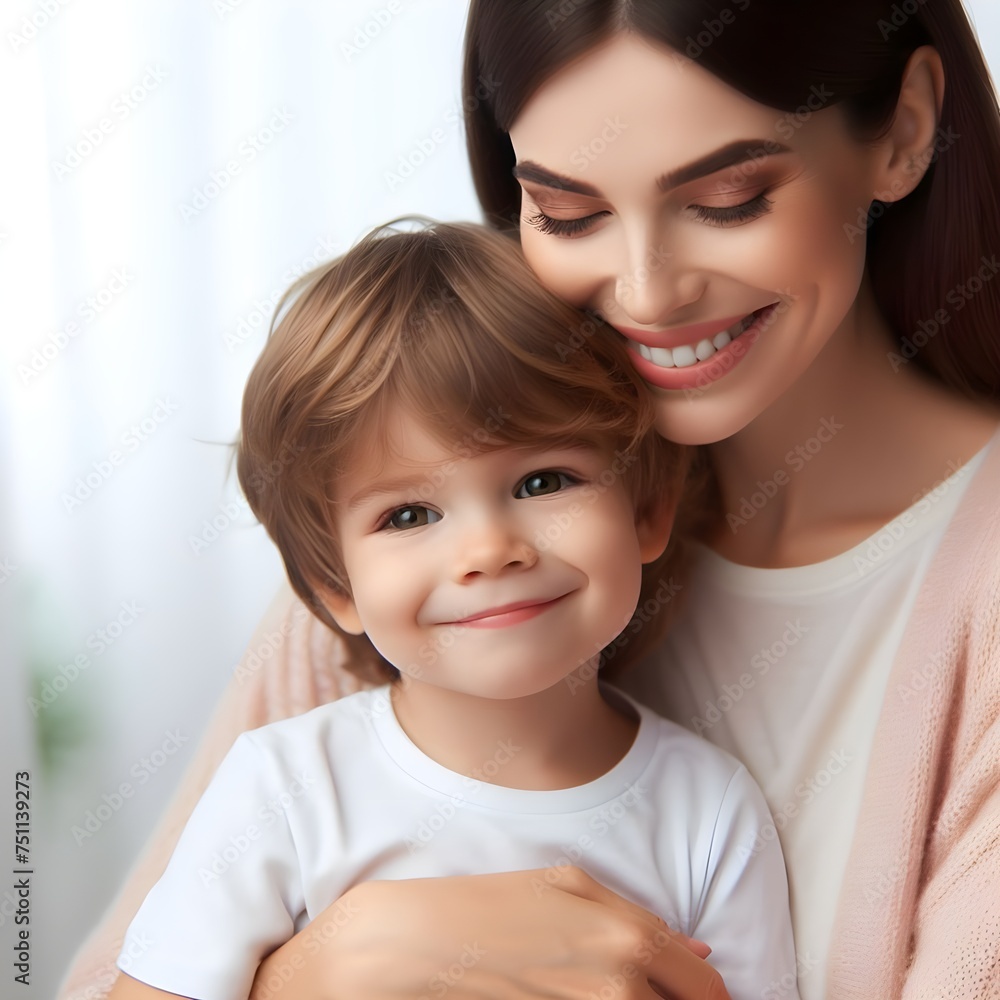 Lovely family photo, showing parents' love and children's happiness, my most important motivation, my family. Generative AI Lovely family photo, showing parents' love and children's happiness, my most important motivation, my family. Generative AI