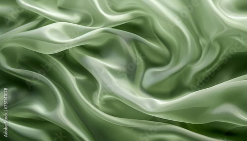 green satin background    ,Ai generative 