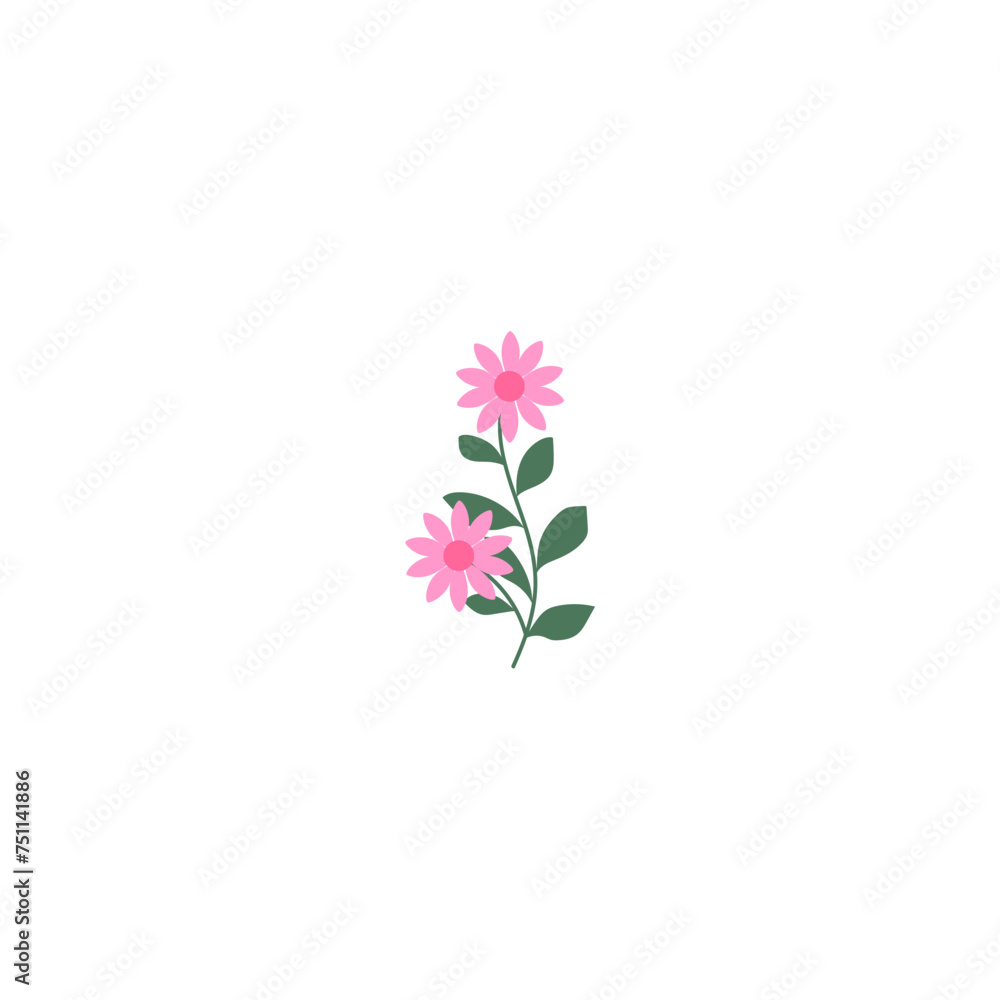 vector element pink flower floral and fauna day pink vector element pink flower floral and fauna day pink