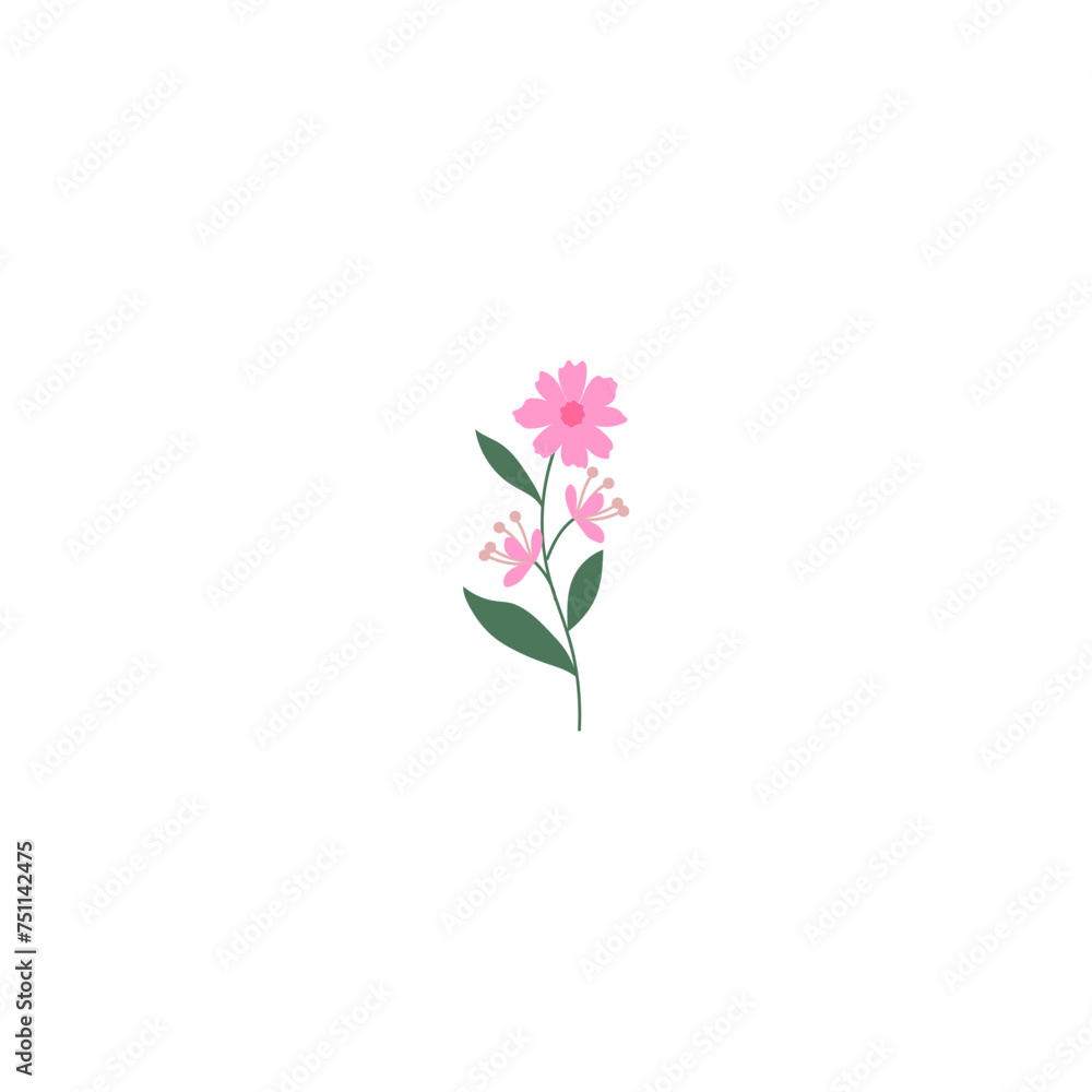 vector element pink flower floral and fauna day pink vector element pink flower floral and fauna day pink