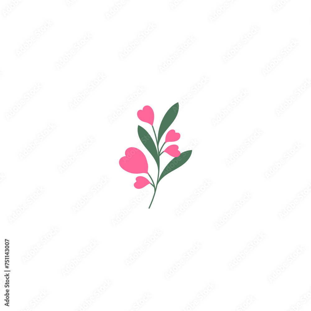 vector element pink flower floral and fauna day pink