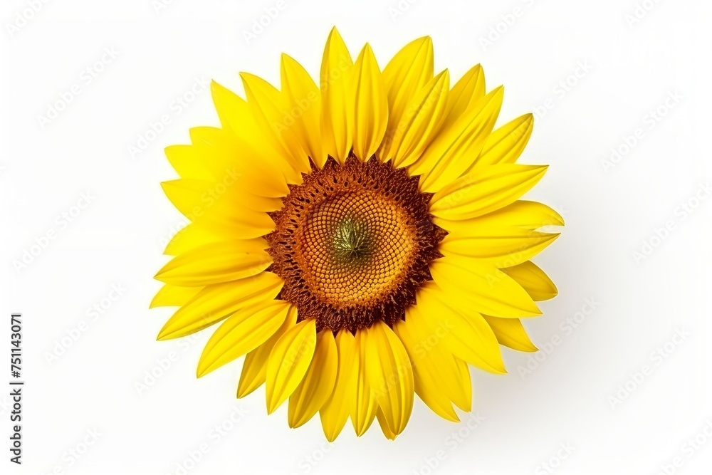Sun Flower isolated white background. Sun Flower isolated white background.
