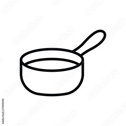 sauce pan icon vector design template simple and clean
