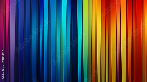 3D multi-color lines wallpaper background. Modern colorful gradient metal digital wallpaper. Pattern website banner. High-quality ultra-realistic matt finish. Generative AI