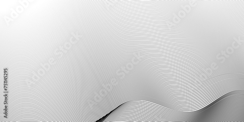Abstract white and gray blend wave smooth transparent lines and technology background. Modern white flowing wave lines and glowing moving lines. Futuristic technology and sound wave lines background.