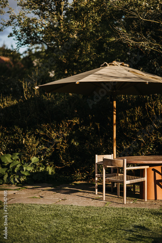 garden patio outdoors covered in sunshine photo