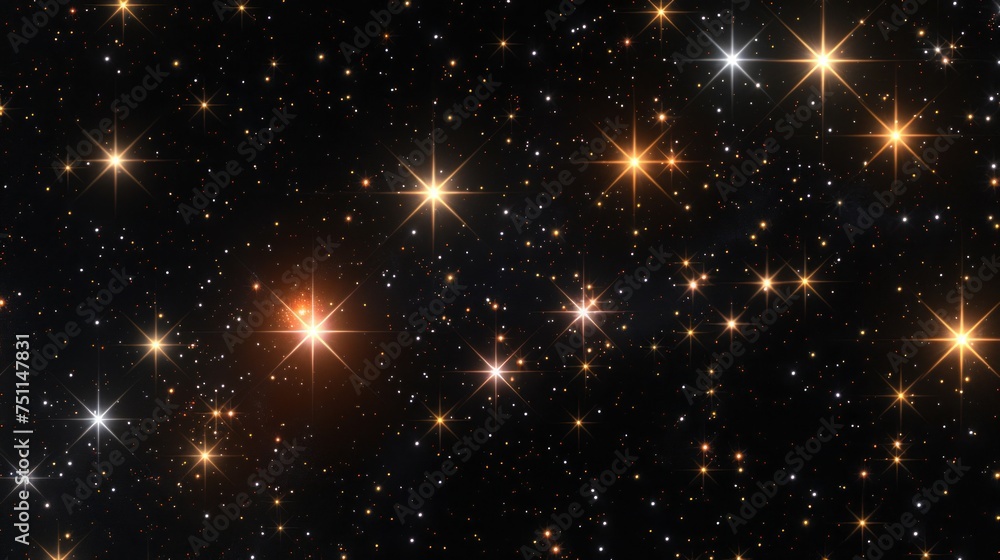 Numerous twinkling stars scattered across the night sky with a soft space glow, creating a starry scene. Numerous twinkling stars scattered across the night sky with a soft space glow, creating a starry scene.