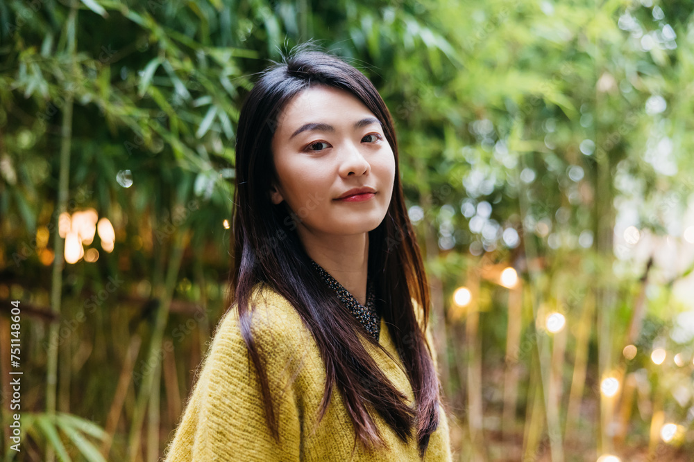 Portrait of Woman in Bamboo Garden
Description: Portrait of Woman in Bamboo Garden
Description: