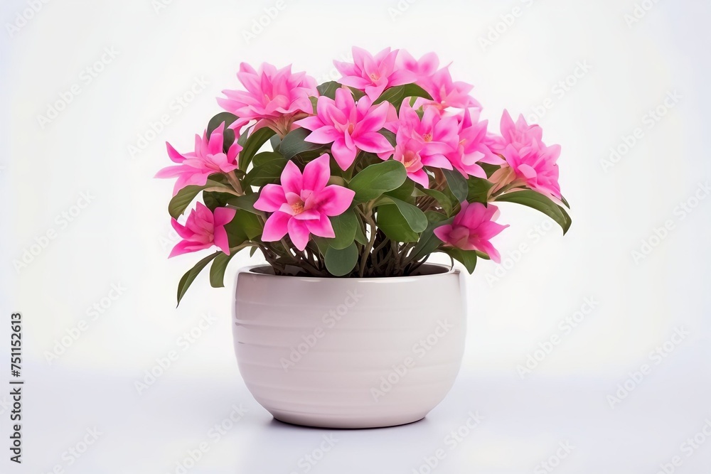 Fototapeta premium Pot with plants isolated blank background.