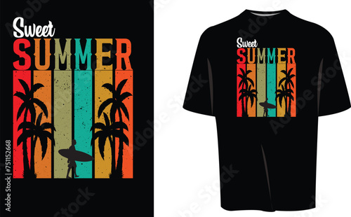Sweet summer t shirt design