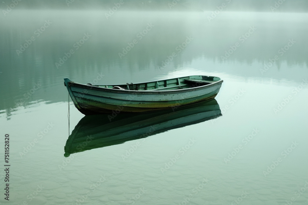 boat on the lake