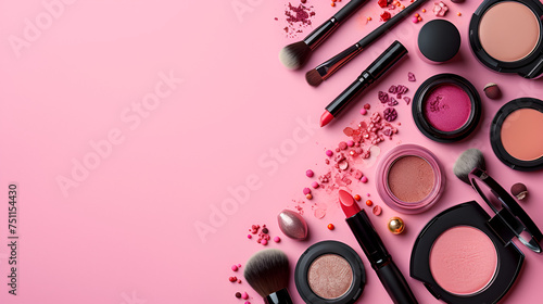 Makeup products and decorative cosmetics. generative ai