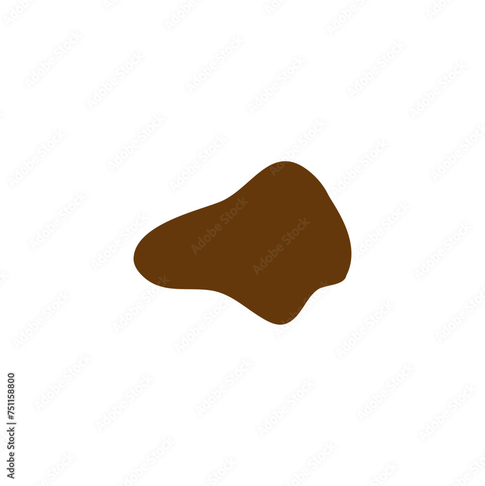 Vector Brown Mud Pool Vector Brown Mud Pool