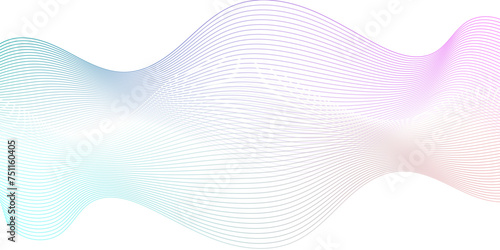 Abstract blue blend digital wave lines and technology background. Minimal carve wavy white and blue flowing wave lines and glowing moving lines. Futuristic technology and sound wave lines background.