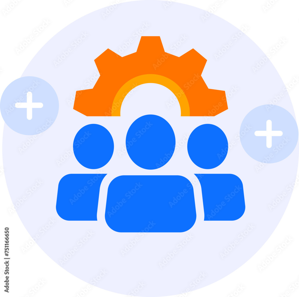 teamwork modern icon illustration teamwork modern icon illustration