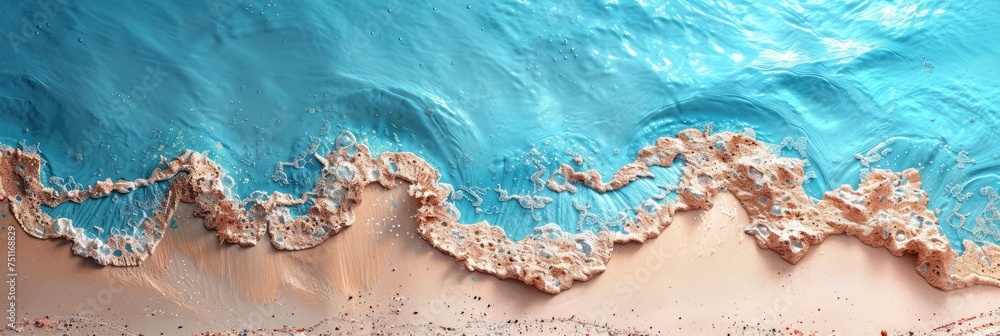 Abstract Sand Beach Above Light Blue, HD, Background Wallpaper, Desktop Wallpaper
