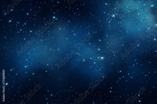 The Night Sky in Abstraction  Featuring Dark Blue Gradients and Scattered Dots Resembling Distant Galaxies  Generative AI