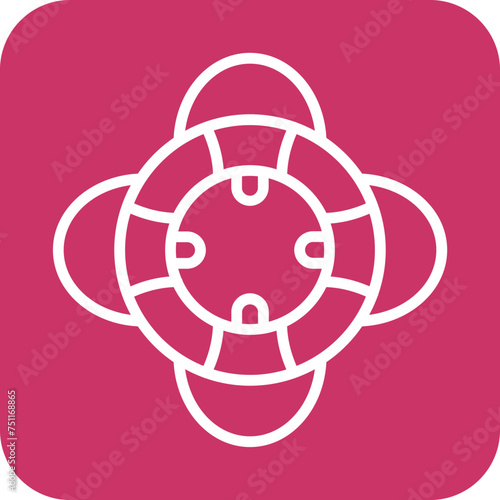 Life Preserver Icon Style