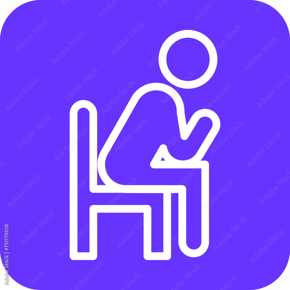 Loneliness Icon Style Loneliness Icon Style