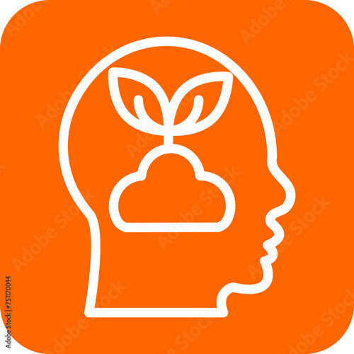 Mental Growth Icon Style