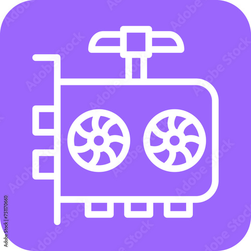 GPU Mining Icon Style