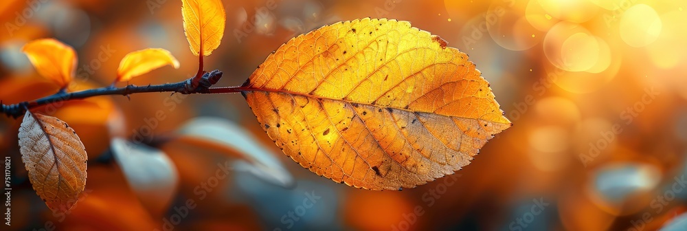 Autumn Yellow Leaf Closeup Bright Orange, HD, Background Wallpaper, Desktop Wallpaper Autumn Yellow Leaf Closeup Bright Orange, HD, Background Wallpaper, Desktop Wallpaper