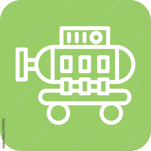 Diving Chamber Icon Style