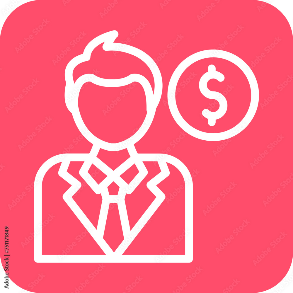 Business Man Icon Style Business Man Icon Style