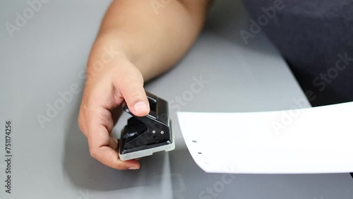 Demonstration of Paper Punching Tool