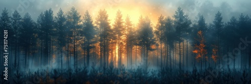 Beautiful Blurred Boreal Forest Background, HD, Background Wallpaper, Desktop Wallpaper