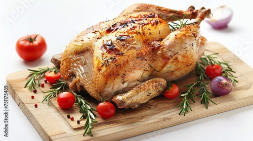 Roasted Chicken with Herbs and Tomatoes A Delicious and Nutritious Meal for the Whole Month of September Generative AI