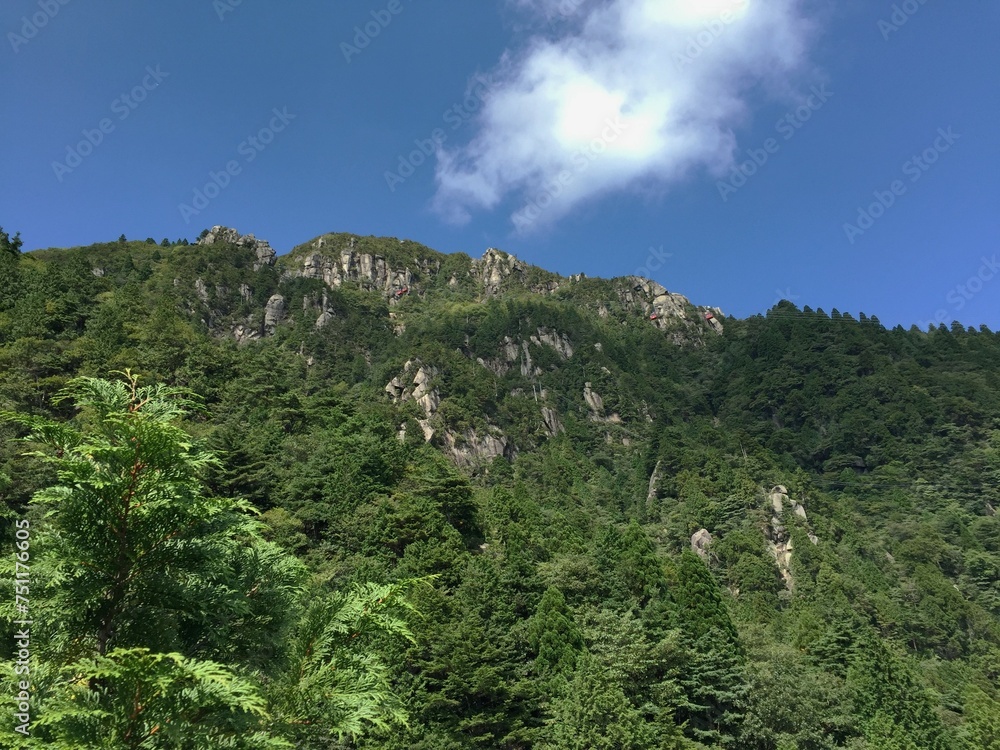 山と青空と雲