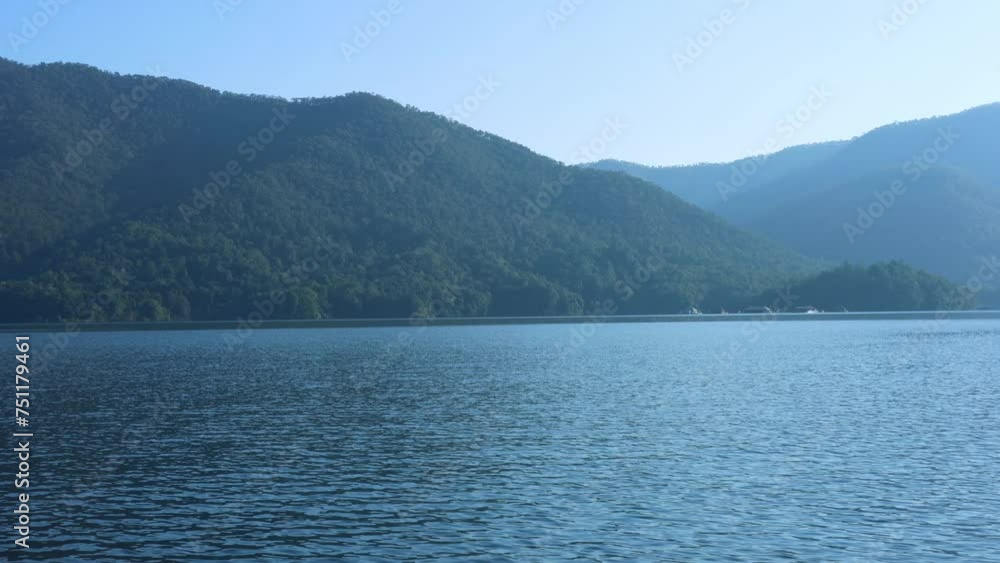 Serene Lake and Mountain Scenery Serene Lake and Mountain Scenery